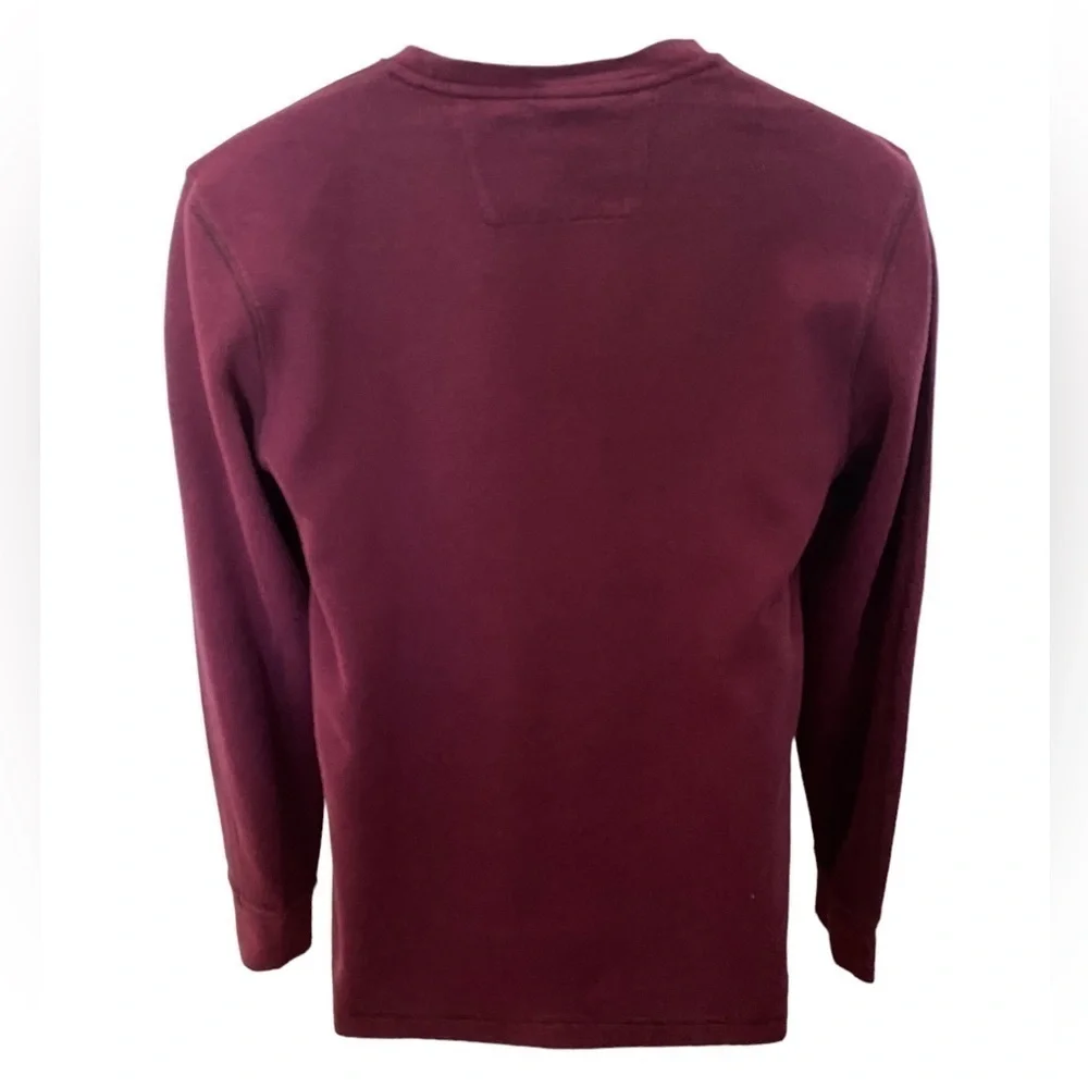 BANANA REPUBLIC Maroon Long Sleeve Shirt Men M Medium - Comfy!
